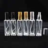 20ml ny transparent kvadratpfymflaska glas tom sprayflaska Snabb leverans F2461