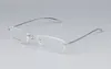 Commercio all'ingrosso-Business Pure Titanium Rimless ultraleggero per uomo che legge occhiali ottici BR1028