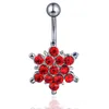 YYJFF D0691 BELLY NAVEL STUD 14GA 16 mm längd