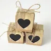 500pcs embrulhar papel kraft paper hollow out card heart box box de casamento festas festas de jóias de sabão artesanal de jóias 5x5x5cm