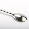 Stainless Steel Bartender Cocktail Drink Mixer Bar Puddler Long Ice Stirring Spoon Ladle Stirrer Margarita DIY Tool DH0455