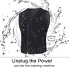USB Yelek Isıtmalı Ceket Yelek Kendinden Isıtma Giyim Avcılık Açık 2018 Moda Yeni Sıcak Tank Ince Erkekler Siyah Giysileri