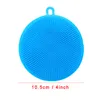 Magic Silicone Skål Bowl Rengöring Borstar Scouring Pad Pot Pan Wash Borstar Cleaner Multifunktion Kök Tvätt Tool 6 Färger DBC BH3318