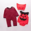 Baby Girl Outfit Strawberry Costume Full Manica Full Romperhatvest Infant Halloween Festival Purim Pography Clothing J1905244880238