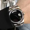 Orologio da uomo con movimento automatico nuovo stile 41 mm, data, quadrante nero, cinturino in acciaio inossidabile 316, orologio da uomo 251G