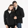 Designer-2019 inverno novo casal três-em-um Jacket duas peças destacável Silver Fox COIFA Windproof Montanhismo Quente Suit