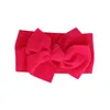 Wstążka świąteczna 14 kloc Fit All Baby Lar Bow Girls Pałąk 7 -calowy Big Bowknot Headwrap Dzieci Bow for Hair Bawełna szeroka głowa dla niemowląt Nowonarodzone opaski na głowę