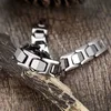 New Healing Magnetic Bracelet MenWoman Titanium steel 2 Health Care Elements Magnetic Tourmaline Rose Gold Bracelet Hand Chain5853826