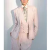 花嫁の女性のフォーマルな母親のピンクの女性レディースカスタムメイドのビジネスオフィスタキシードイブニングプロム作業新しいスーツを着て