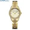 CRRJU Top Brand orologio al quarzo orologio da polso con strass orologio da donna impermeabile orologio da donna di lusso Relógios femminile Fo207F