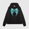 Moda-gato Máscara Hoodies Letra Logotipo Impresso Com Capuz Moletom Casal Casual Rua Outdoor Homens Mulheres Casaco HFHLWY007