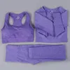 Vital Seamless Sports Sets 3 Pieses Yoga Suit for Women gym set 2ピーススポーツウェアワークアウト服フィットネスキットレギングトップbra5725352