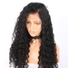 Brazilian Deep Curly Human Hair Wigs 130% Swiss Lace Front Wigs 10"-30" Cheap Deep Wave Glueless Front Lace Wig For Black Women Kinky Curly