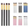 Os mais populares profissionais 4pcs Escovas para Eye Makeup cabelo sintético Eyeshadow Brushes Set + Rodada Madeira Tubo Handle 500set