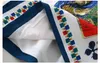 Runway 2019 Camicette da donna con ricami in 2 pezzi Top e paillettes con stampa floreale retrò vintage Abiti eleganti da donna per feste NS960