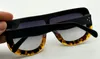 Partihandel-Sunglass CE41377 Audrey Fashion Solglasögon Kvinnor Märke Designer Flap Top Goggles Solglasögon Leopard med Original Case UV400 Lens