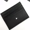 Mini portefeuille de styliste pour hommes, porte-cartes, en cuir véritable, galets Saffiano, classique, noir, nouvelle mode 2020, ship257R