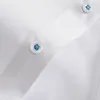 Camicie eleganti da uomo CAIZIYIJIA Camicia da uomo stampata floreale Designer manica lunga Marchio di moda Abbigliamento Bianco Camisa Masculina202a