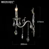 Applique murale en cristal Lustres appliques murales lampe chambre supports muraux luminaire pour chambre salon 100% garantie