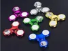 Nouveau 2019 fileurs de doigt lumière LED avec doigt à trois feuilles 32 jouet de décompression gyroscopique en cristal à motif variable