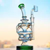 9.3 Inchs Hookahs Recycler Oil Rigs Glass Water Bong Heady Rigs Smoking Water Pipes Dab Accessories