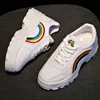 Nieuwe schoenen ins tij herfst dames regenboog sneakers outdoor sportschoenen dames platform motion sneakers