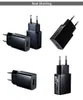 Svart 5V 1A EU-kontakt AC USB Wall Charger Travel Home Adapter för Samsung iPhone smartphone