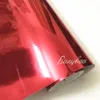 15218m PVC Vinil Rulo Tüm Araba Dekorasyon Sticker Yüksek Gerilebilir Ayna Kırmızı Krom Vinil Wrap3650542