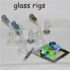 Glass Bong Dab Rig Water Pipes 6.3" with Quartz Banger Bongs Heady Mini Pipe Wax Oil Rigs Small Bubblers