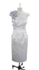 手作りの花のページェントキャップ半袖シースシースプロムパーティーカクテルガウン7300317を備えた新しいエレガントなフォーマルなイブニングドレス