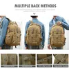 Mochila para acampar Bolsas tácticas de campamento Bolsas de viaje Tácticas Molle Climbing Rucksack Sacing Outdoor Sac de Sport299k