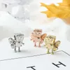 New flower fairy charms Bella charm bead fit for bracelet necklace bangle beads gold rose gold silver Diy Jewelry Making Accessories