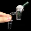 New Quartz Banger with Dabble and Cap 2IN1 quartz nail 10mm/14mm/18mm female/male clear joint real 100% quartz
