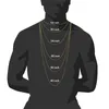 Chokers 16 -calowy naszyjnik dla kobiet z urokiem religijną biżuteria Męska Hip Hop 1 rzędowy łańcuch tenisowy lodowany raper Singer340W