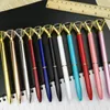 2019 Top Fashion Creative Crystal Glass Kawaii Ballpoint Pen With Large Diamond luxury pen School Office Supplies Halloween Christmas gifts