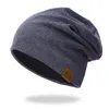 Zachte gebreide losse schedelmuts Hiphop Boy Street Style-hoed Slouchy Baggy Beanie6229571