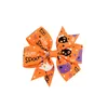 Halloween Grosgrain Hairpin Ribbon Ribbed Band Bows Barrettes Kids Ghost Pumpkin Girl Hair Clips Hallowmas Hairpins Tillbehör M123