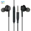 Factory direct wholesale black earphones earcup headset with microphone mic crystal line for 3.5mm Interface for all 3.5mm jack 300pcs