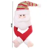 Juldekorationer för hem Santa Claus vinflaska Skal Snowman Stocking Presenthållare Navidad Decor