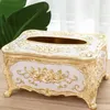 1Pcs Acrylic Tissue Box Universal Luxury European Paper Rack Office Table Accessories Home Office KTV Hotel Car Facial Case Holder