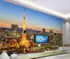 WDBH 3D 벽지 사용자 정의 사진 유명한 파리 타워 풍경 거실 TV 배경 홈 장식 3D 벽 벽화 벽지 벽 3 D