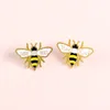 Bee enamel pin cute cartoon insect badge brooches for women golden animal clothes backpack hat lapel pin jewelry gift to a friend