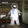 2,5 m Led Aufblasbare Astronaut Kostüm Außen Beleuchtung Blow Up Spaceman Modell Für Parade Nacht Dekoration