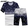 Eşofman Erkek Giysileri 2020 T-Shirt ve Şort Setleri erkek Spor Suit İki Parçalı Set Koşu Homme Spor Suit T Shirt Setleri1