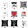 Валентина День Pillowcase Love You Mr Mrs Letters Printed Чехол для дома и офиса диван Бросьте наволочку Lovers наволочка