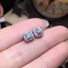 CoLife 쥬얼리 눈부신 925 실버 Moissanite 스터드 귀걸이 (매일 착용) 3mm VVS Grade Moissanite Silver Earrings Moissanite