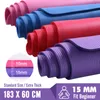 Mats de ioga de 15 mm grossos 183x60 Pilates Fitness Body Building tape