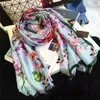 Fashion Autumn and Winter 100 Silk Scarves Timeless Classic Super Long Shawl Fashion Women039s Soft Silk Scarves7207204