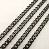 In Bulk 5 stks Lot 5mm / 8mm 24 '' Rvs Zwart Gladde Curb Collier Heren Mode Cool Sieraden Geschenken Hoge Kwaliteit Geschenken