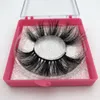 Wholesale Square Box 25mm False Eye Lashes Handmade Thick Eyelashes Extension Sexy Natural Soft Mink Eyelashes